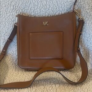 Michael Kors Brown Leather Shoulder Bag